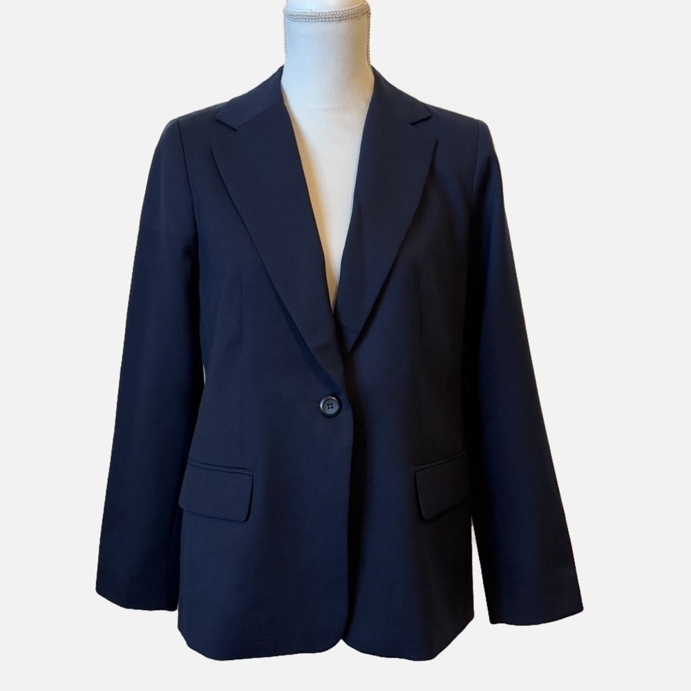 Pendleton Navy 100% Virgin Wool Blazer Jacket Women’s 10 Petite